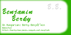 benjamin berky business card